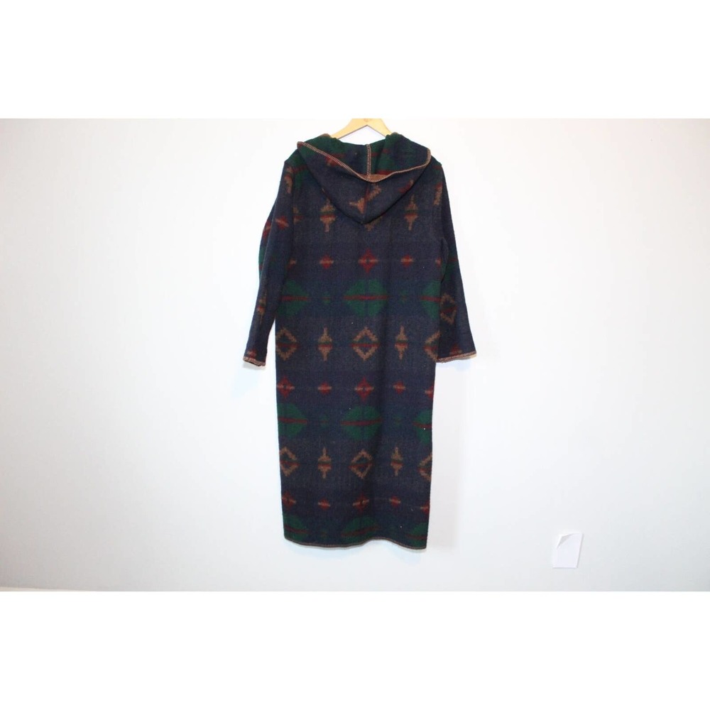 Woolrich Southwest Wool Reversible Long Hooded Blanket Coat Duster Small H14206 - Picture 8 of 16